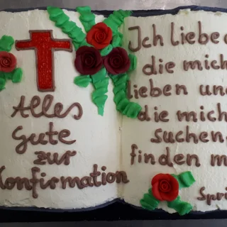 Motivtorte zur Konfirmation